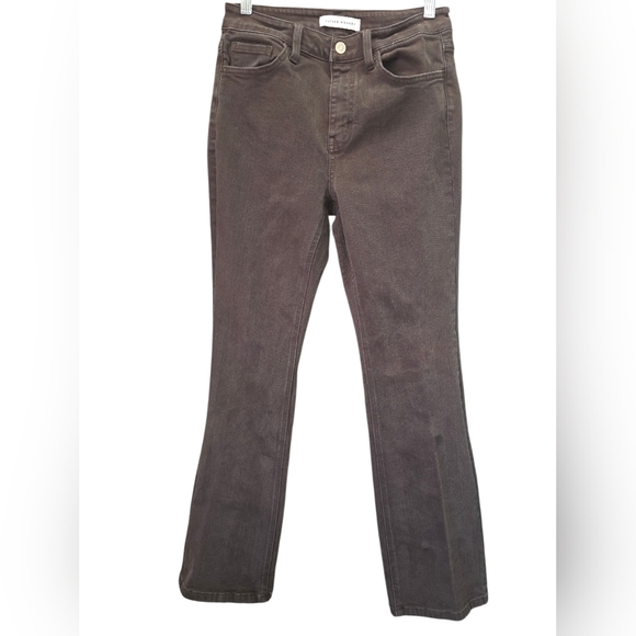 Flying Monkey Denim - Flying Monkey Women's Brown Stretch Denim Jeans SZ 27 Mid Rise Straight/Bootcut